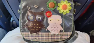 Borsa Vendula London con gufi e fiori