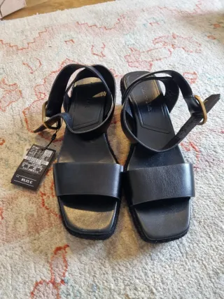 Sandalias Massimo Dutti Negras Talla 39