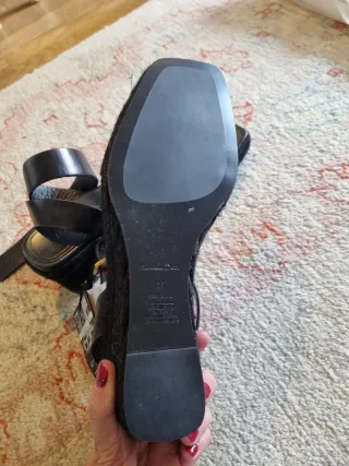 Sandalias Massimo Dutti Negras Talla 39