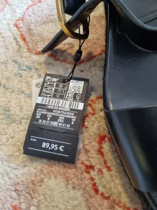 Sandalias Massimo Dutti Negras Talla 39