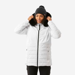 Chaqueta de esquí y nieve impermeable semi-larga Mujer