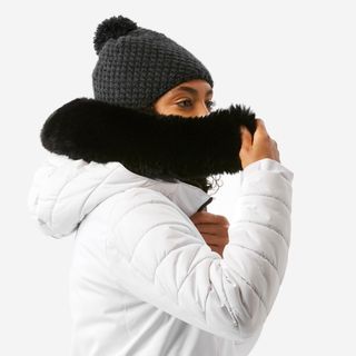 Chaqueta de esquí y nieve impermeable semi-larga Mujer