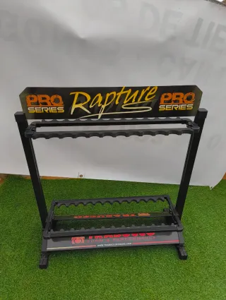 Expositor cañas pesca Trabucco, Cañas Spinning