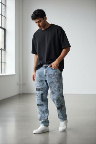 Jeans Bershka Dragon Ball Z uomo