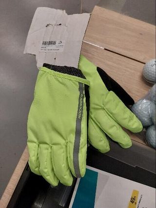 Guantes Ciclismo 500 Niños 8-14 Años Amarillo Fluorescente