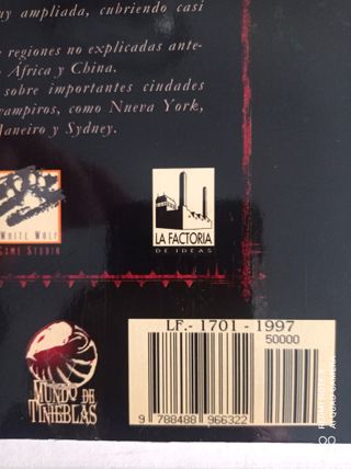 Juego de Rol " Mundo de tinieblas "