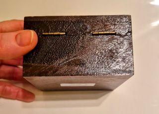 4x Cofanetti Legno Decorati Fiori Fatti a Mano