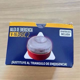 Baliza V16 Emergencia con Batería 9V