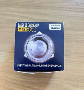 Baliza V16 Emergencia con Batería 9V