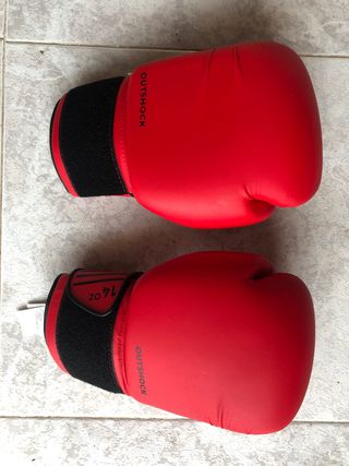 Guantes de Boxeo Outshock 14oz Rojos