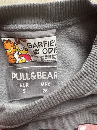 Sudadera Pull&Bear Garfield Gris