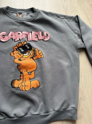 Sudadera Pull&Bear Garfield Gris