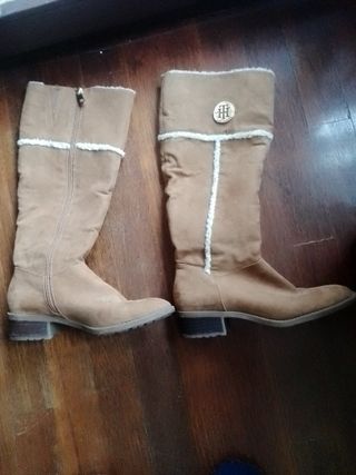 Botas altas Tommy Hilfiger beige