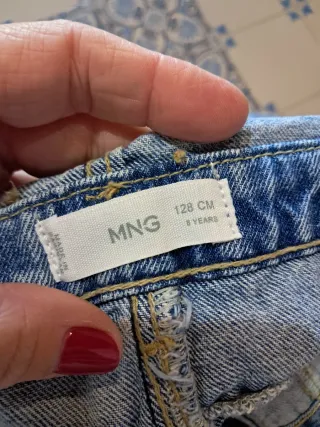 Petos vaqueros MNG 128cm (8 años) Y 140cm (140cm)
