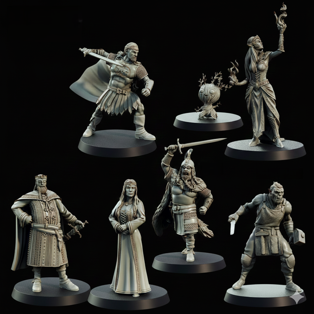 Pack Héroes del Pueblo Miniaturas Rol Dungeons