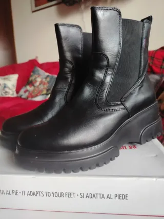 Stivaletti neri pelle donna Tg 38