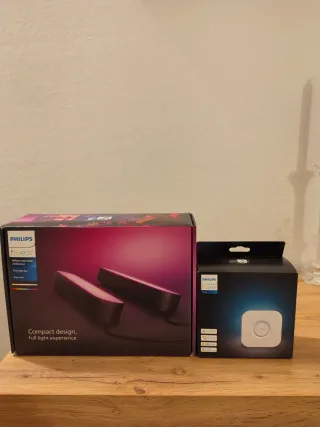Philips Hue Play Light Bar kit e hub bridge
