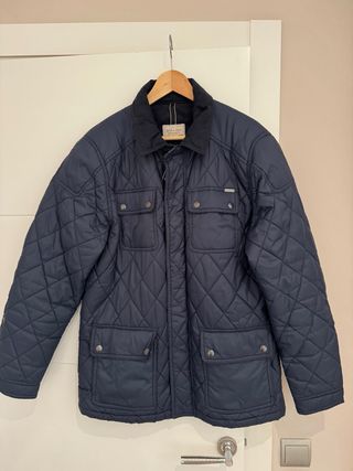 Chaqueta acolchada azul