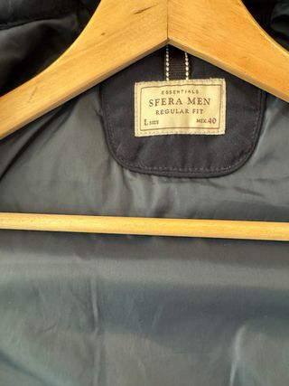 Chaqueta acolchada azul