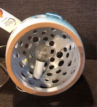 Lampada gatto ceramica artigianale