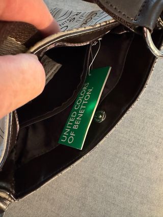 Borsa Benetton Unisex Beige/Marrone