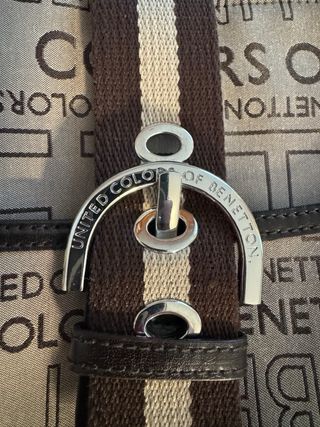 Borsa Benetton Unisex Beige/Marrone