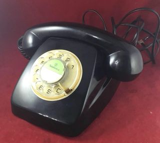 Teléfono Antiguo Heraldo Citesa Negro 1969 CTNE