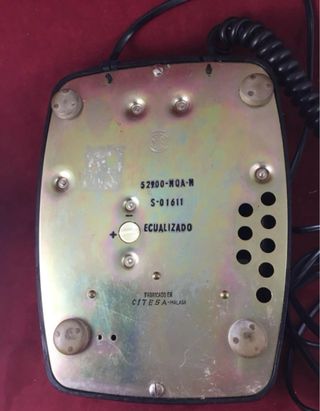 Teléfono Antiguo Heraldo Citesa Negro 1969 CTNE