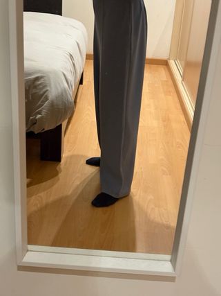 Pantalón ancho Uniqlo azul claro tipo chandal