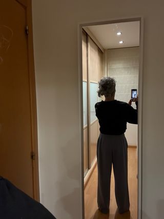 Pantalón ancho Uniqlo azul claro tipo chandal