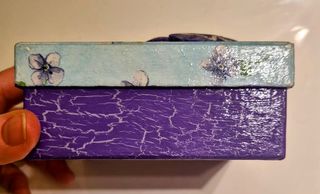 Coppia scatole Natale decoupage a mano