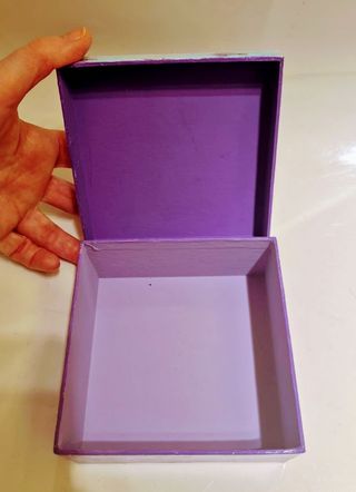 Coppia scatole Natale decoupage a mano