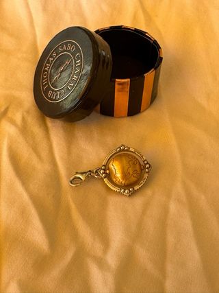 Colgante Thomas Sabo Globo Giratorio Plata y Oro