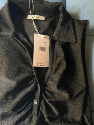 Vestito nero brillantinato elasticizzato