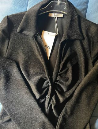 Vestito nero brillantinato elasticizzato