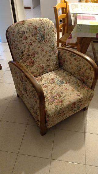 Poltrona vintage floreale