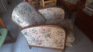 Poltrona vintage floreale
