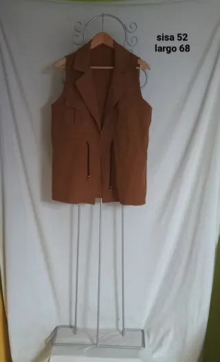 Chaleco marrón talla U