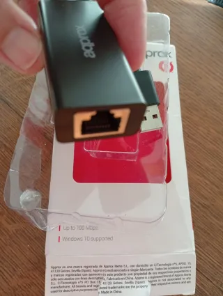 Adaptador USB 2.0 Ethernet aqprox