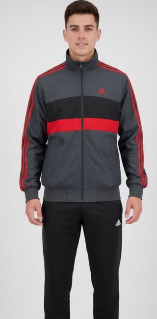 Chándal Adidas Gris y Rojo