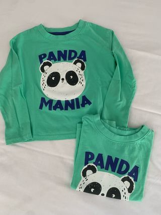 Camisetas Panda gemelos 3-4 años