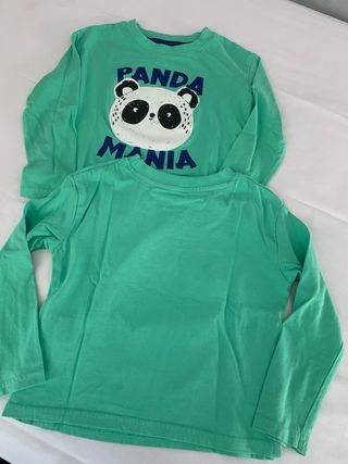 Camisetas Panda gemelos 3-4 años