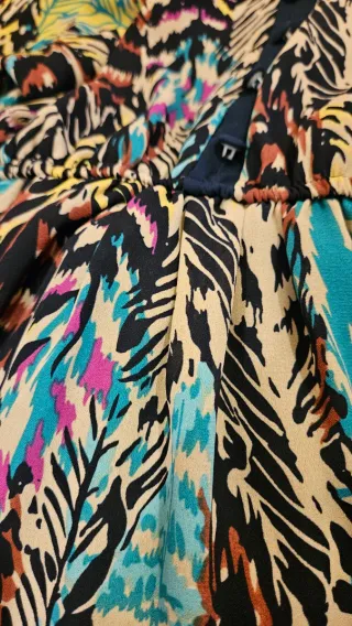 Vestido manga larga estampado