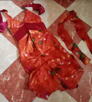 Vestido Multicolor con Pañuelo