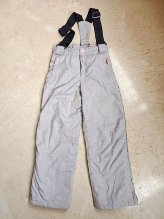 Pantalón nieve niña RESERVED T.128 tirantes