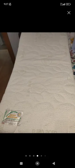 Cuna de madera para bebé + cambiador/bañera/cómoda