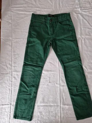 Pantaloni chino verdi per bambini