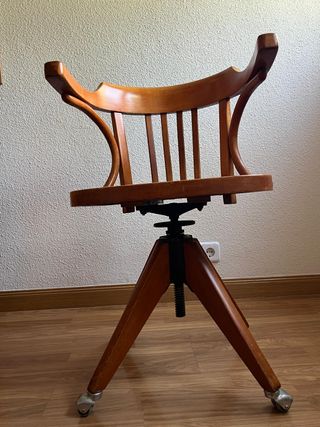 Sedia da ufficio vintage Thonet regolabile