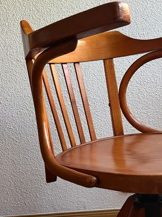 Sedia da ufficio vintage Thonet regolabile