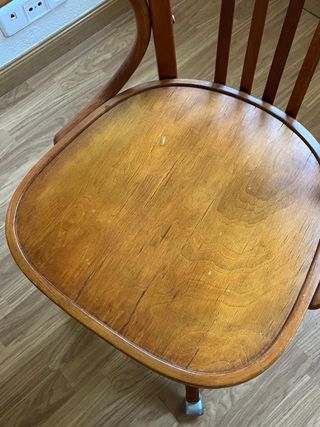 Sedia da ufficio vintage Thonet regolabile